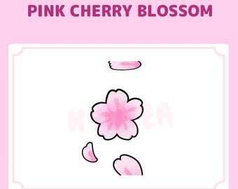 Pink Cherry Blossom - geanimeerde emote - Discord-sticker - Twitch-emote