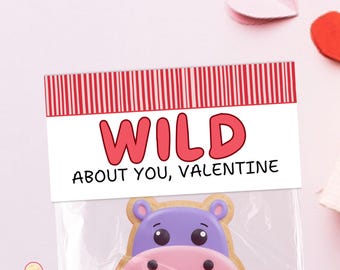 Adorno imprimible para bolso de San Valentín / Descarga instantánea