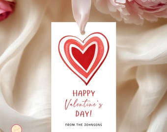 Editable Valentine's Day Gift Tag | Printable Template