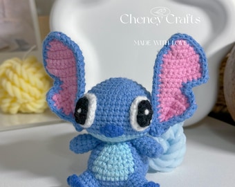Crochet Stitch Plush, Amigurumi Stitch Keychain, Purse Accessory