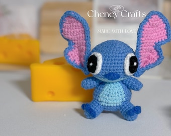 Crochet Blue Alien Plush: Handmade Amigurumi Doll