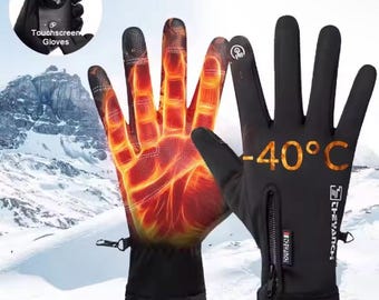 Winter Thermal Waterproof Touchscreen Gloves – Windproof – Outdoor Sports