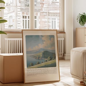 Sermon on the Mount Print: Sea of Galilee, Beatitudes Scripture Art (Digital Download)