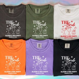 Comfort Colors Hen Party Shirts: Custom Bridal Tribe Matching Tees