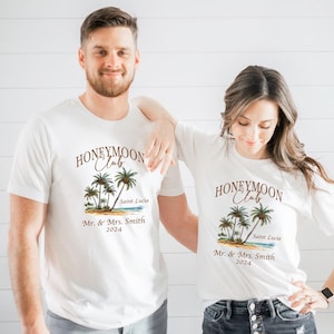 Custom Mr And Mrs Shirts, Just Married Couples Shirt, Matching Honeymoon Shirts, His And Hers Vacation Shirt, Wifey Hubby Outfit T-shirt,