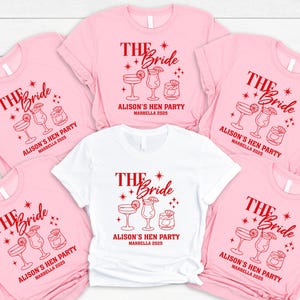 Personalized Hen Party T-Shirts: Bride Tribe Matching Bridal Tops