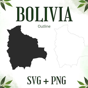 Mappa di contorno della Bolivia SVG | Mappa di contorno vettoriale | Mappa di contorno vettoriale