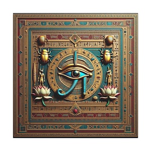 Oog van Horus kunst aan de muur, Egyptisch boho decor, spirituele print