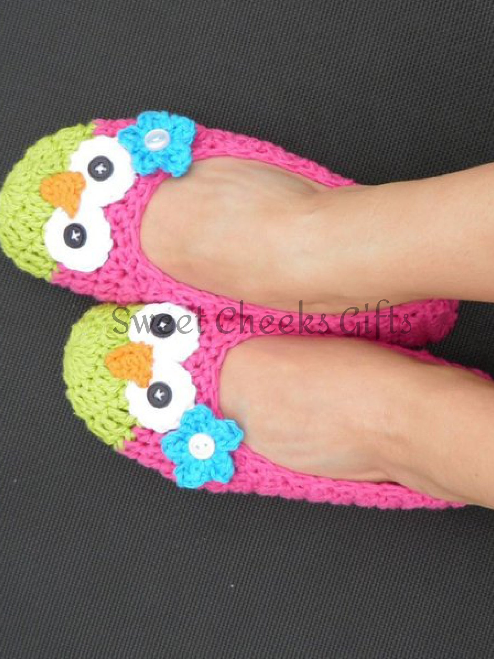 womens owl ballet slippers -- custom made to order