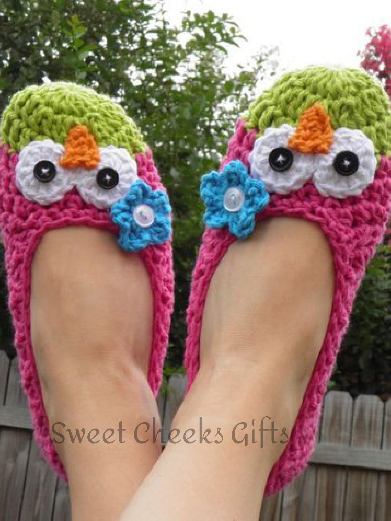 womens owl ballet slippers -- custom made to order