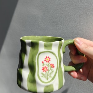 Hand Painted Birth Flower Mug, Personalized Birthday Month Flower Cup, Ceramic Floral Mug, Custom Gift for Her, Mom Sister Friend Gift image 13