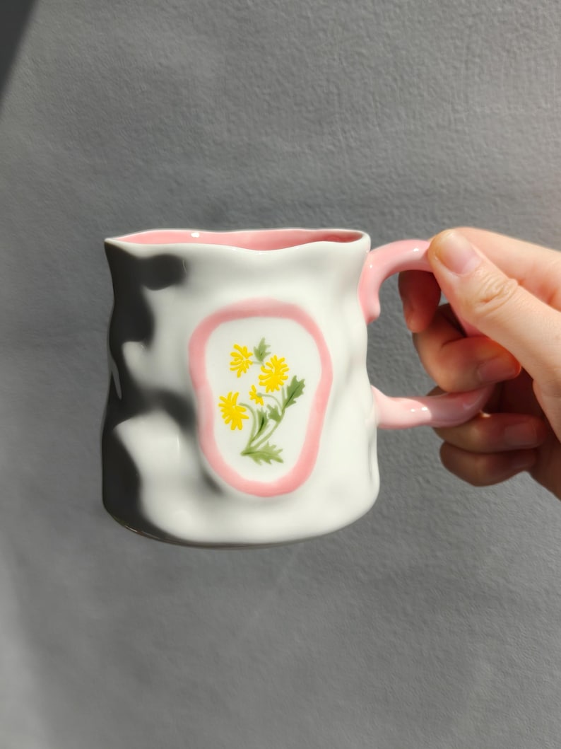 Hand Painted Birth Flower Mug, Personalized Birthday Month Flower Cup, Ceramic Floral Mug, Custom Gift for Her, Mom Sister Friend Gift image 14