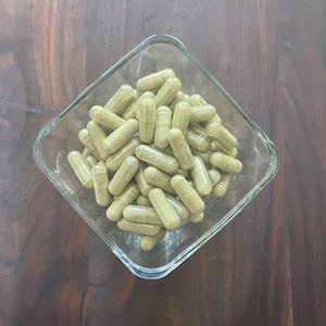 Organic Spearmint 800mg herbal supplement capsules