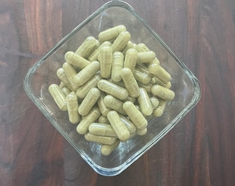 Organic Spearmint 800mg herbal supplement capsules
