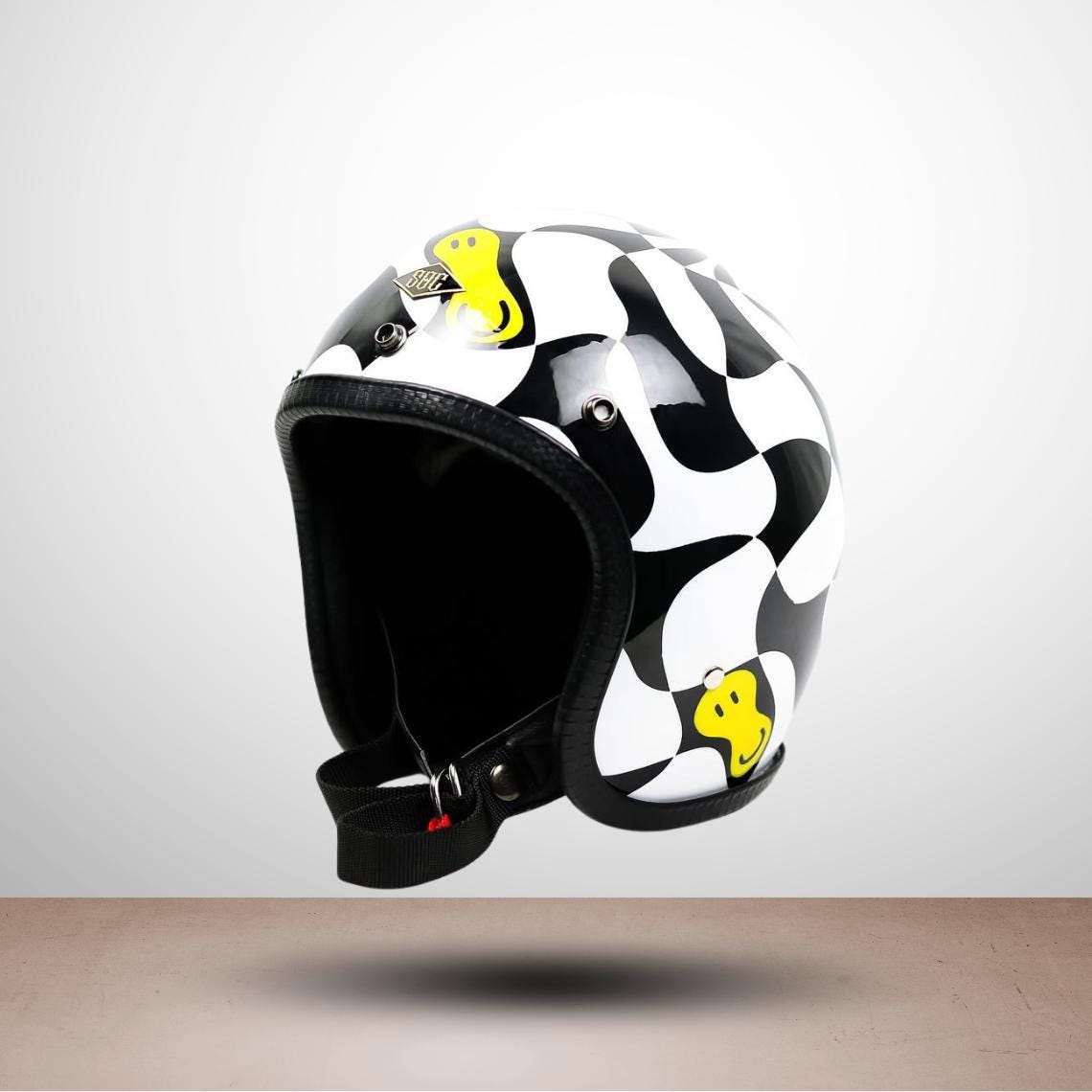 thumbnail image 2 of Joker Smile Motorcycle Helmet Decal – Face Grin Clown Mouth Sticker – Shopena.com 2 of 5