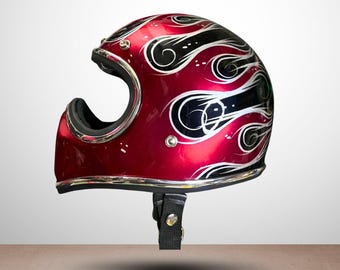 american-made motorcycle helmets American BADASS Scars & Stripes Smallest DOT Certified Motorcycle Helm –  Route 32 Riding Gear main image 0