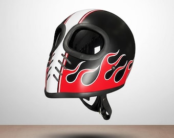 新品　カスタムペイント　フルフェイスヘルメット　ボバー　チョッパー　バイク 新品 カスタムペイント フルフェイスヘルメット ボバー チョッパー