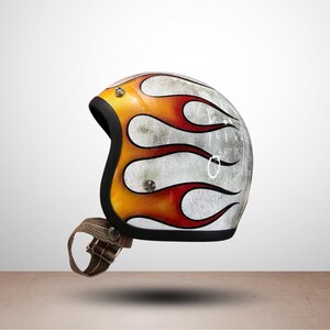 Helmet Slimhead 500TX Custom Patina Retro Style Motorcycle Cafe Racer Chopper
