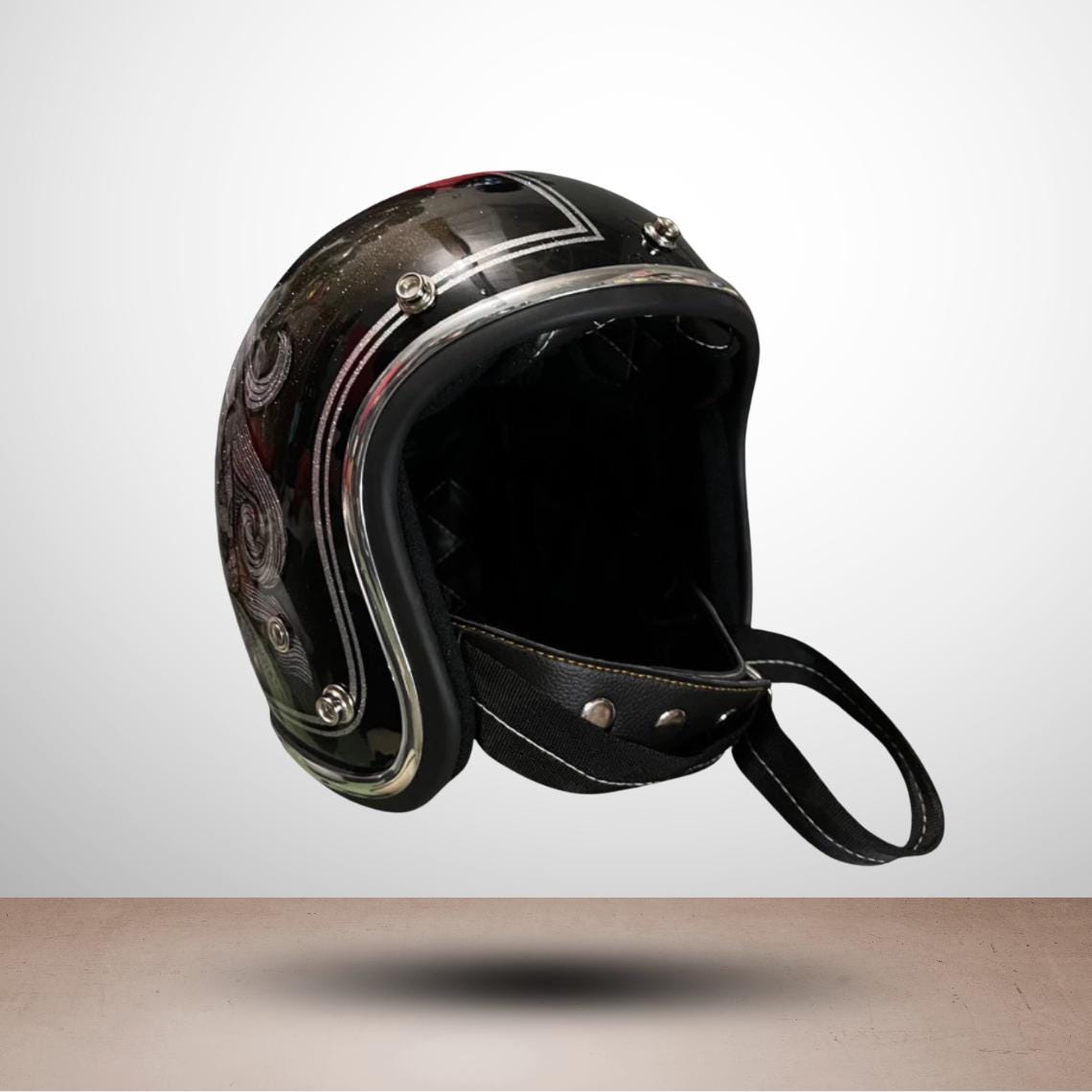 cholo motorcycle helmet Hot Leathers HLD1006 Black Out Eagle DOT Approved Skull Cap Half Bikers It has an impact absorbent comfort liner and a multi Hot Leathers HLD1049 Camo Matte
