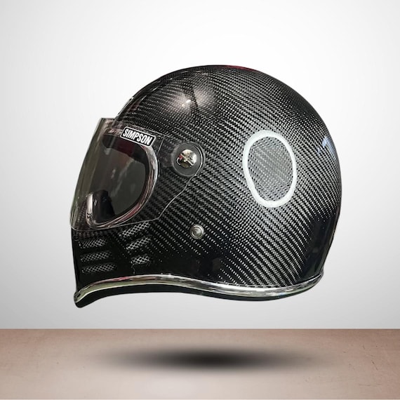 carbon fiber kevlar motorcycle helmets Custom M30 Kevlar Carbon Motorcycle Helmet Handmade Retro for Bobber and  Chopper Riders