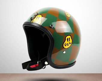 カスタムバイクヘルメット XF-GP シュガースカル、ボバーチョッパー