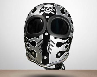 カスタムバイクヘルメット XF-GP シュガースカル、ボバーチョッパー
