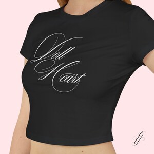Doll Heart Women's Baby Tee - whimsical Lana LDR coquette graphic tee