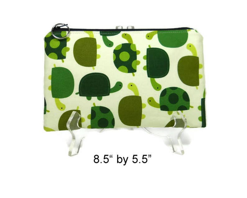 Turtle Zipper Pouch Student Cosmetic Bag Makeup Image 0