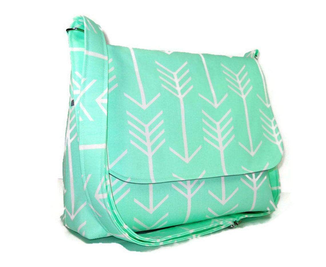 Mint Green Purse Women's Messenger Bag Arrow Bag Etsy