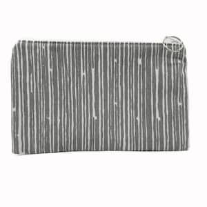 Bolsa con cremallera de rayas grises, bolsa para cosméticos con cremallera, bolsa para maquillaje, bolsa para lápices, bolsa para dispositivos electrónicos, bolsa para accesorios, bolsa para cartera, estuche para lápices, regalo para mamá