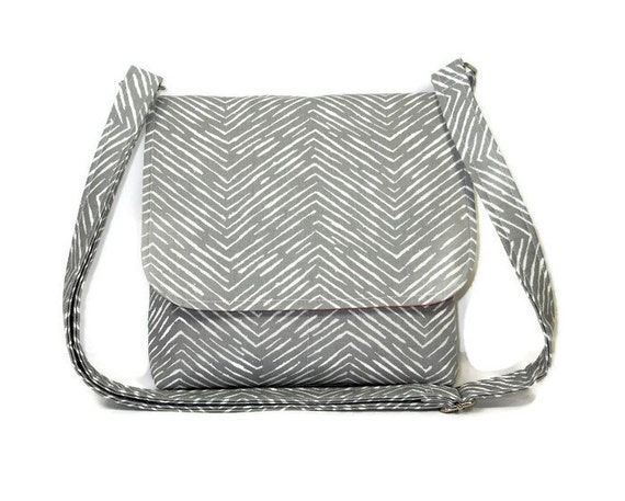 small gray purse