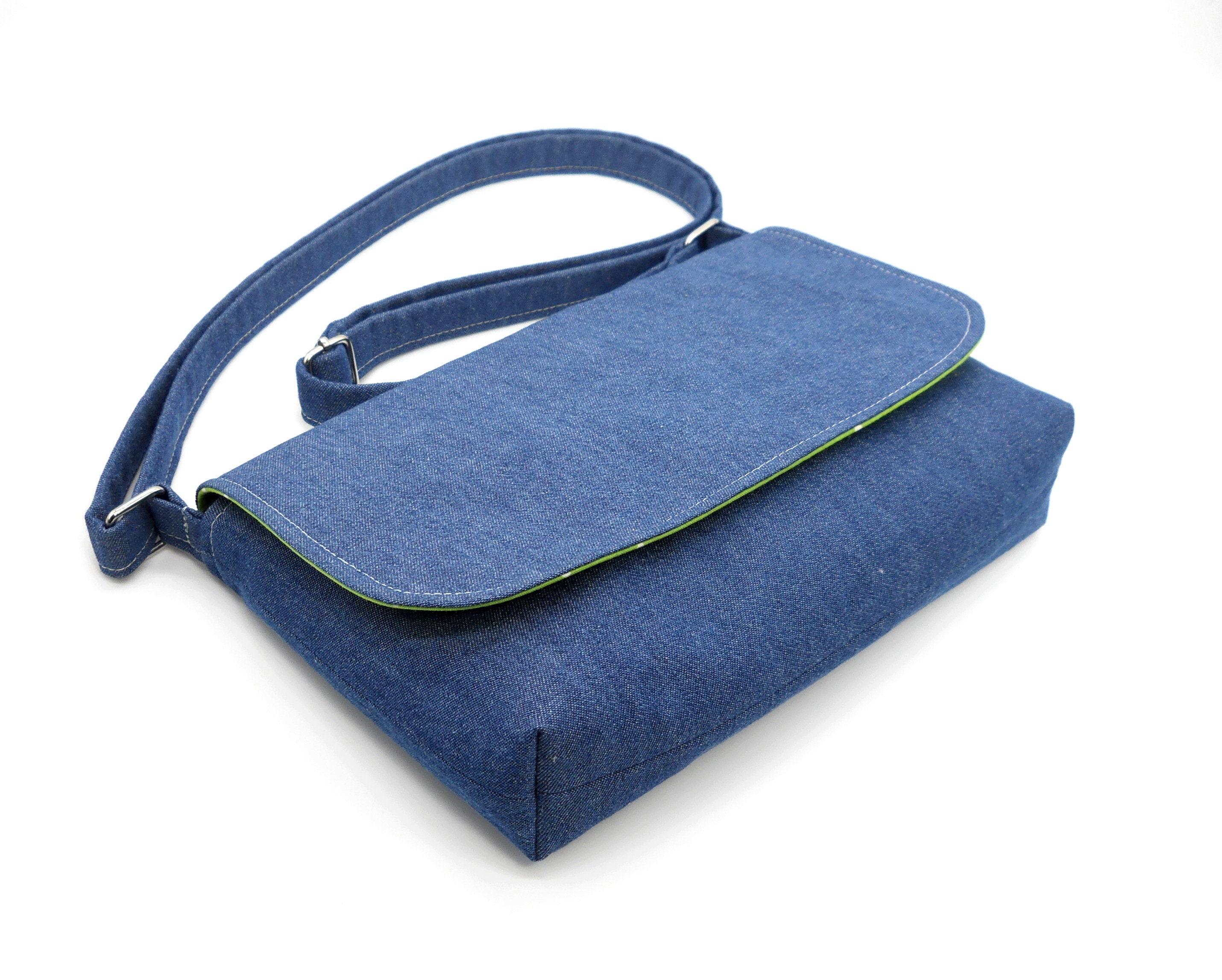 Mini Small Denim Purse Jean Boston Barrel Bags Quilted Checkered Top Handle Canvas Tote Crossbody Bags Satchel Handbag for Women,Blue