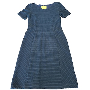 Anthropologie Maeve Navy Textured Short Sleeve Knee Length Sheath Dress Size XS image 1