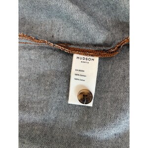 NWOT Hudson North embellished jean jacket womens XL embroidered crystals patches image 12