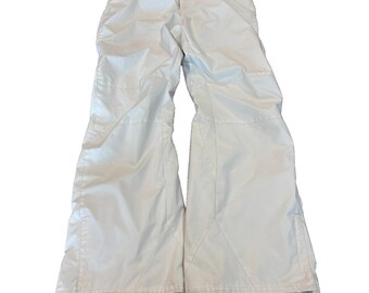 Columbia Snow Ski Pants Womens Med White Waterproof Breathable Insulated SL8236