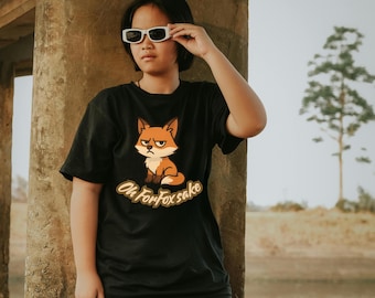 Camiseta gráfica de zorro divertida: Por el amor de los zorros, camiseta unisex sarcástica