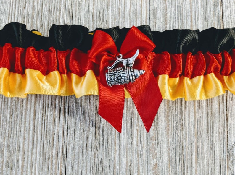 Garter for Germany German Inspired Wedding Garter Bridal Shower Gift German Flag Colors Garter Patriotic Wedding Garter -