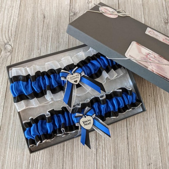 Thin blue line garter Clearance