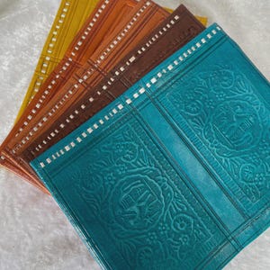 Handmade Moroccan Leather Wallet: Slim Berber Design