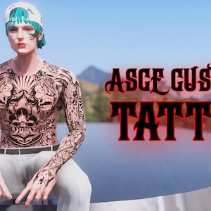 FiveM GTA V Tattoo Mod: Tribal Bear Chest Hair Skin