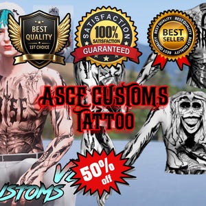 GTAV/FIVEM: Asce Shop Tattoo | Male | Solo Leveling | Chest Hair | Skin | Ped | Mods | Fivem | Gta V