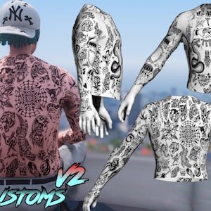GTA V/FiveM Male Tattoo: Realistic Chest Hair Mod