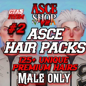 FiveM Male Hair Pack #2 : 120+ HD Hairstyles, GTARP Ready
