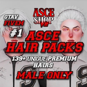 FiveM Male Hair Pack #1 : 130+ HD Custom Styles - GTARP Stream City Scripts