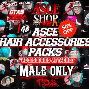 FiveM Male Hair Pack: 80+ HD Styles with Accessories