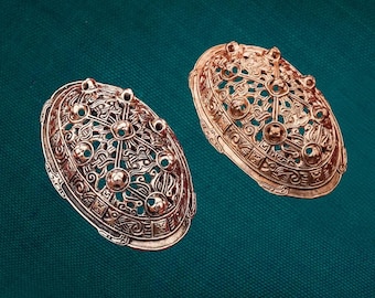 10th Century Replica Viking Turtle Brooch, cast in solid bronze