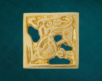 Square Zoomorphic Belt Decorations - Early Medieval