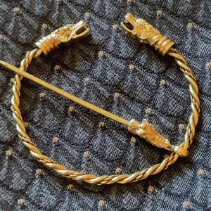 Wolf Head Viking Style Brooch