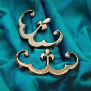 Brass Kidney Purse Fittings (Pair)