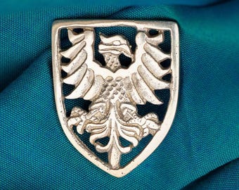Cast Brass Medieval Eagle Belt Mounts (Set of 2)